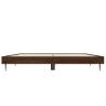 Brown Oak Bed Frame 120x190 cm - Stylish & Durable Design