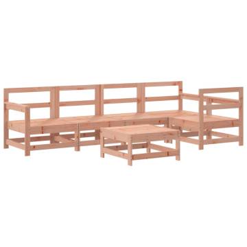 6 Piece Garden Lounge Set - Solid Douglas Wood for Outdoor Comfort