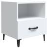 Elegant White Bedside Cabinets - Set of 2 | Hipo Market