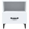 Elegant White Bedside Cabinets - Set of 2 | Hipo Market