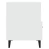 Elegant White Bedside Cabinets - Set of 2 | Hipo Market