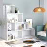 Book Cabinet/Room Divider High Gloss White 155x24x160 cm Engineered Wood Colour high gloss white Quantity in Package 1 