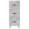 Elegant Highboard in Concrete Grey | 34.5x34x180 cm