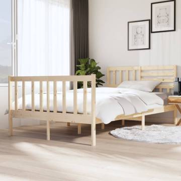 Solid Wood Bed Frame 120x200 cm - Stylish & Sturdy