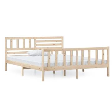 Solid Wood Bed Frame 120x200 cm - Stylish & Sturdy