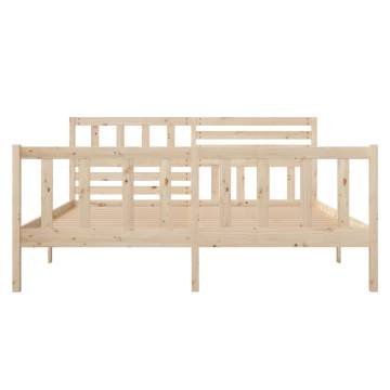 Solid Wood Bed Frame 120x200 cm - Stylish & Sturdy