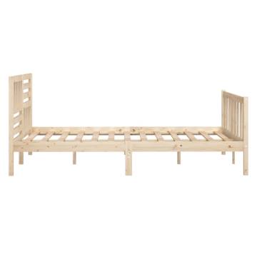 Solid Wood Bed Frame 120x200 cm - Stylish & Sturdy