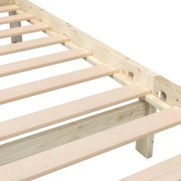 Solid Wood Bed Frame 120x200 cm - Stylish & Sturdy