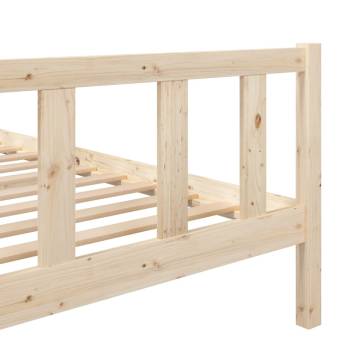 Solid Wood Bed Frame 120x200 cm - Stylish & Sturdy