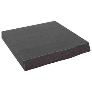 Dark Brown Solid Wood Bathroom Countertop 40x40 cm | HipoMarket