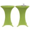 Stretch Table Cover 4 pcs 70 cm Green for Celebrations