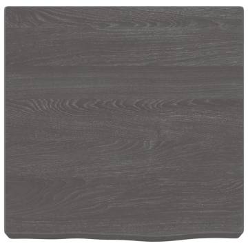 Dark Brown Solid Wood Bathroom Countertop 40x40 cm | HipoMarket