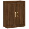 Stylish Highboard Brown Oak - 69.5x34x180 cm Engineered Wood