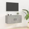 Wall Mounted TV Cabinet Concrete Grey 80x34.5x40 cm Colour concrete grey Quantity in Package 1 Height 40 cm Width 80 cm 