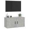 Wall Mounted TV Cabinet Concrete Grey - Stylish & Practical