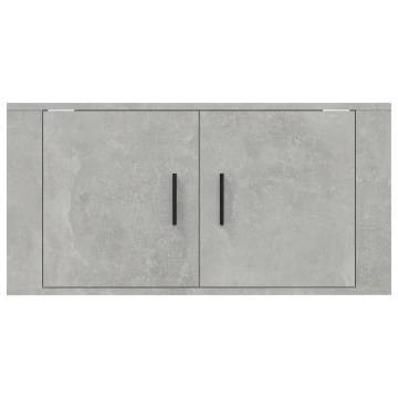 Wall Mounted TV Cabinet Concrete Grey - Stylish & Practical