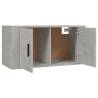 Wall Mounted TV Cabinet Concrete Grey - Stylish & Practical