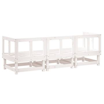 3 Piece Garden Lounge Set - Solid Pine Furniture | HipoMarket