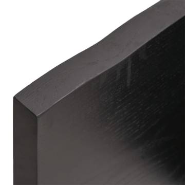 Solid Wood Bathroom Countertop - Dark Brown 40x50 cm