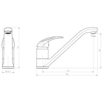 SCHÜTTE ALBATROS Chrome Sink Mixer - Durable & Stylish