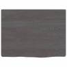 Dark Brown Solid Wood Bathroom Countertop - 40x30 cm