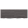 Dark Brown Solid Wood Bathroom Countertop | 120x40 cm