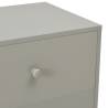 Stylish Grey Bedside Cabinets - 2 pcs Solid Pinewood