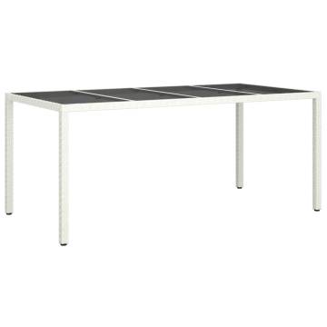 Stylish White Garden Table 190x90 cm | HipoMarket