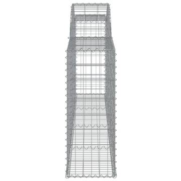 Arched Gabion Baskets - 25 pcs Galvanised Iron Garden Barriers