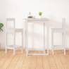 Buy White Bar Stools - 2 pcs Solid Pine - 40x41.5x112 cm