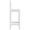 Buy White Bar Stools - 2 pcs Solid Pine - 40x41.5x112 cm