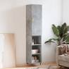 Highboard Concrete Grey 34.5x34x180 cm Engineered Wood Colour concrete grey Quantity in Package 1 Model 3 shelves 