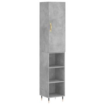 Highboard Concrete Grey - Stylish Storage Solution | HipoMarket