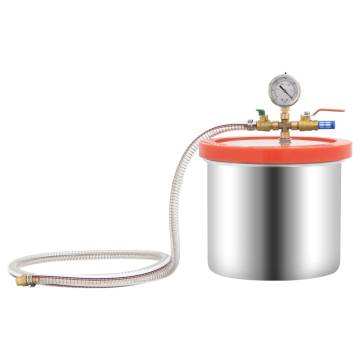 Vacuum Chamber with Pump 7.4L - Reliable Degassing Tool