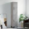 Highboard Grey Sonoma 34.5x34x180 cm Engineered Wood Colour grey sonoma Quantity in Package 1 Model 1 door 