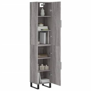 Highboard Grey Sonoma - Stylish Storage Solution | HipoMarket