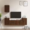 5 Piece TV Cabinet Set - Brown Oak Engineered Wood | HipoMarket