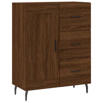 Elegant Highboard in Brown Oak - 69.5x34x180 cm | HipoMarket