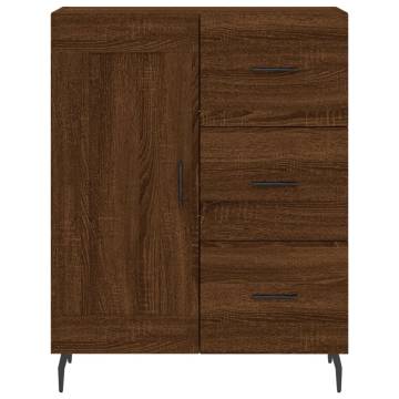 Elegant Highboard in Brown Oak - 69.5x34x180 cm | HipoMarket