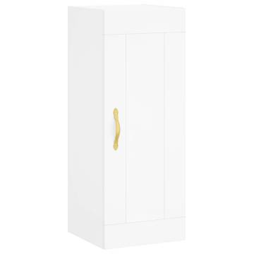 Stylish Highboard White 34.5x34x180 cm | HipoMarket