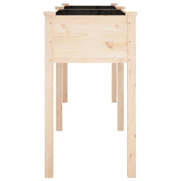 Planter with Liner - 161x45x76 cm Solid Wood Fir | HipoMarket