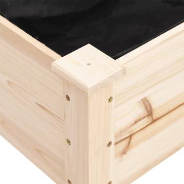 Planter with Liner - 161x45x76 cm Solid Wood Fir | HipoMarket