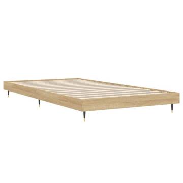 Sonoma Oak Bed Frame 100x200 cm - Durable & Stylish Design