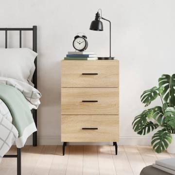 Bedside Cabinet Sonoma Oak 40x40x66 cm - Modern Charm