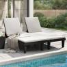 Double Sun Lounger Black - Comfortable & Durable Outdoor Furniture