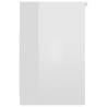 Stylish High Gloss White Drawer Cabinet - 40x50x76 cm