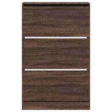 Shoe Cabinet Brown Oak 80x21x125.5 cm - HipoMarket