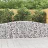 Arched Gabion Baskets 4 pcs 400x30x80/100 cm Galvanised Iron Size 400 x 30 x 80/100 cm Quantity in Package 4 