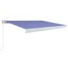 Manual Cassette Awning 300x250 cm - Blue and White