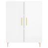 Stylish Highboard High Gloss White | 69.5x34x180 cm